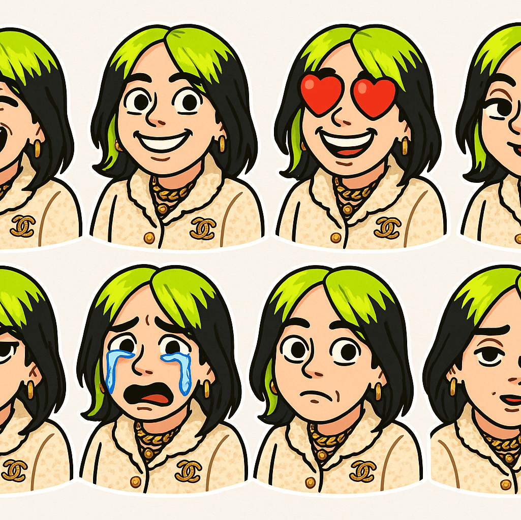 Turn your picture into stickers with expressive reactions