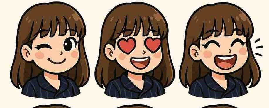 lisa stickers genrated using ai - genusingai