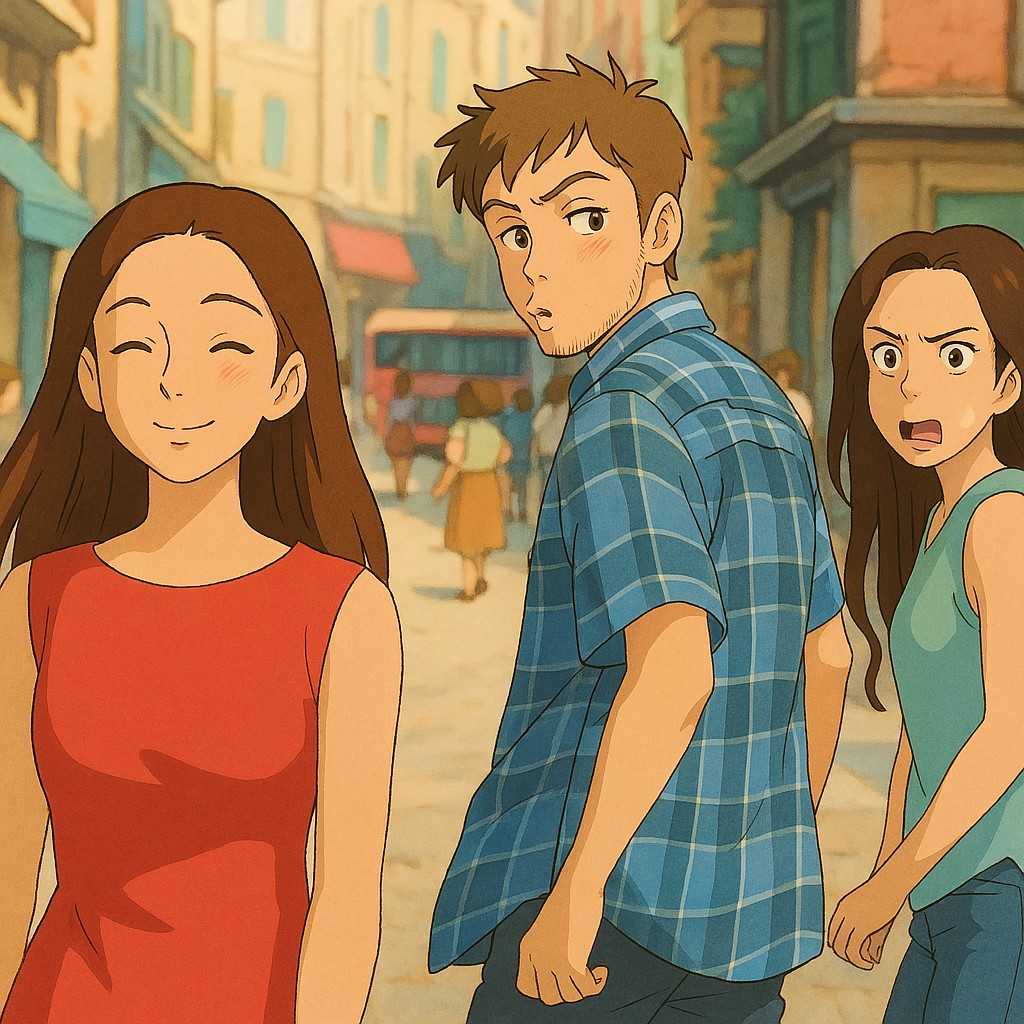 ghibli style genrated using ai famous meme - gen using ai